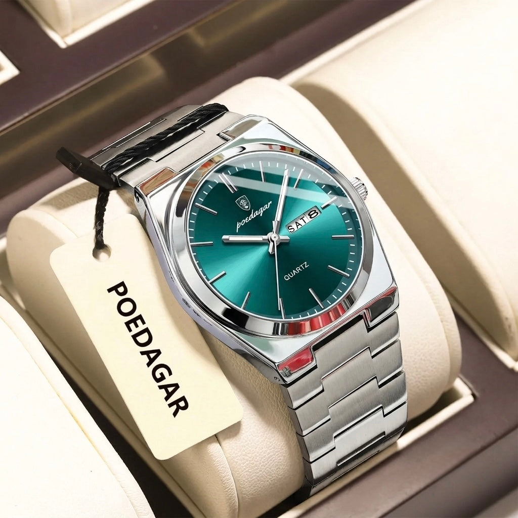 Voltex Signature Stainless Watch – Everyday Luxury, Waterproof, Luminous
