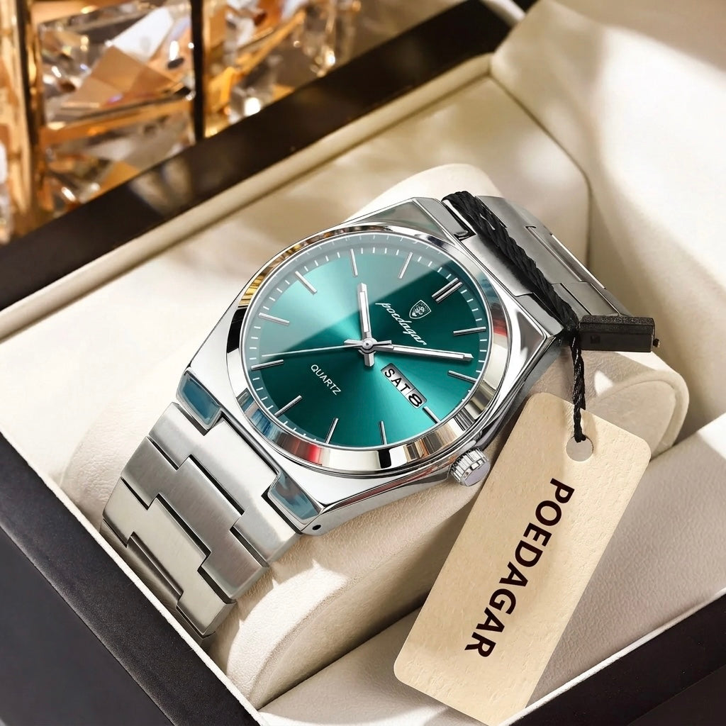 Voltex Signature Stainless Watch – Everyday Luxury, Waterproof, Luminous
