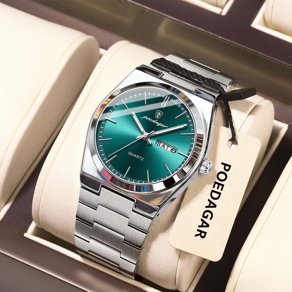 Voltex Signature Stainless Watch – Everyday Luxury, Waterproof, Luminous