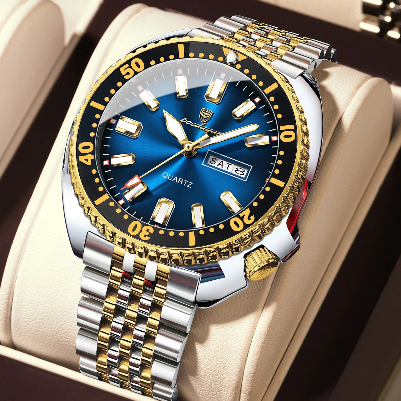 Voltex Pro Business Watch – Stainless Steel, Waterproof, Luminous Dial