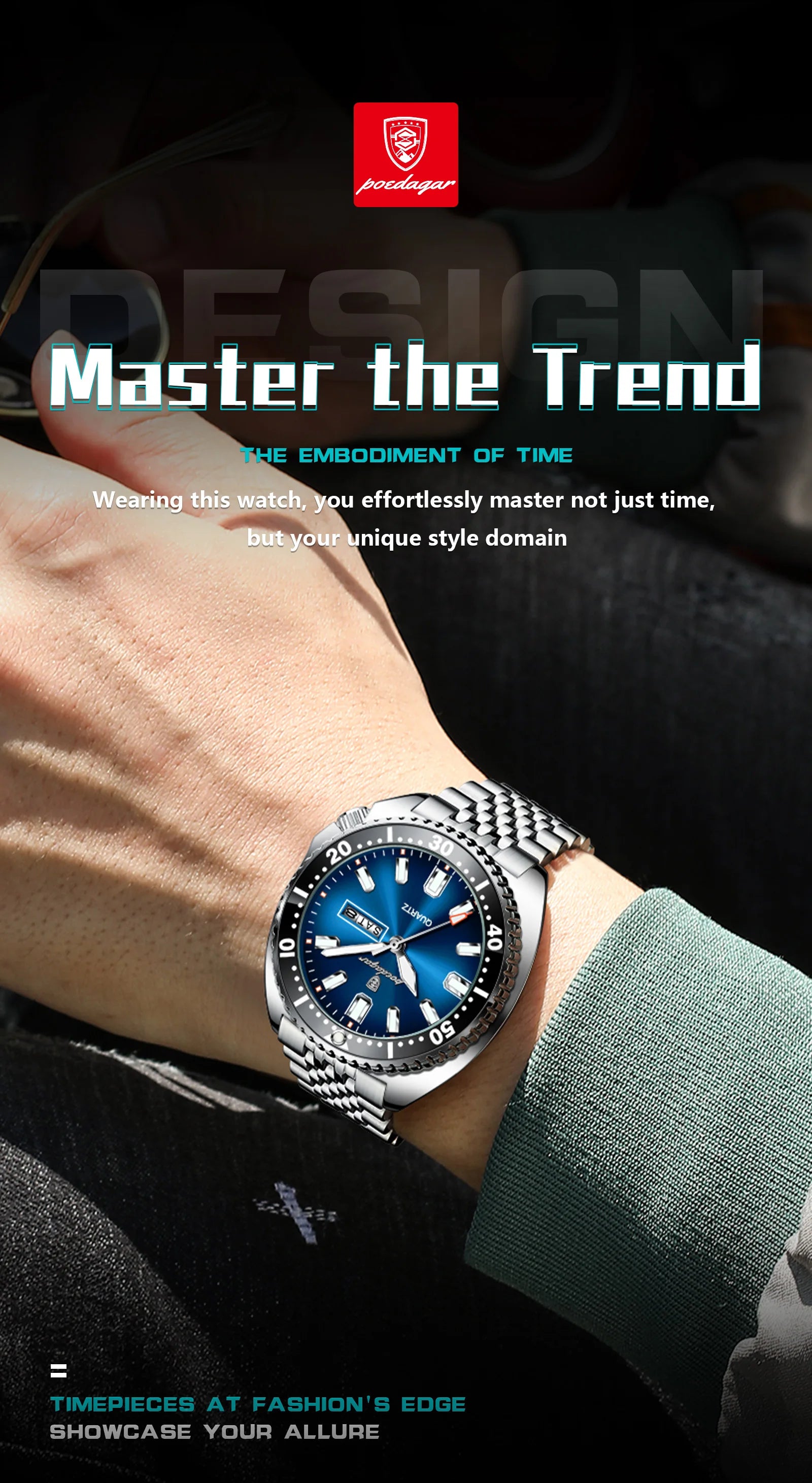 Voltex Pro Business Watch – Stainless Steel, Waterproof, Luminous Dial