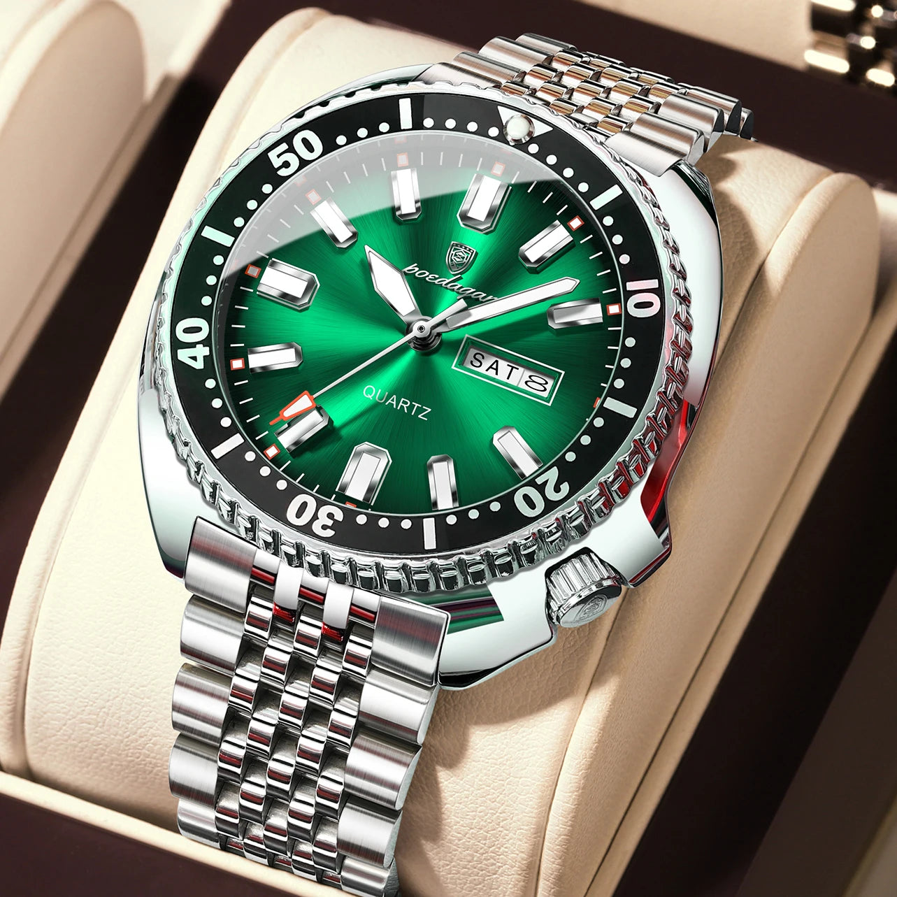 Voltex Pro Business Watch – Stainless Steel, Waterproof, Luminous Dial