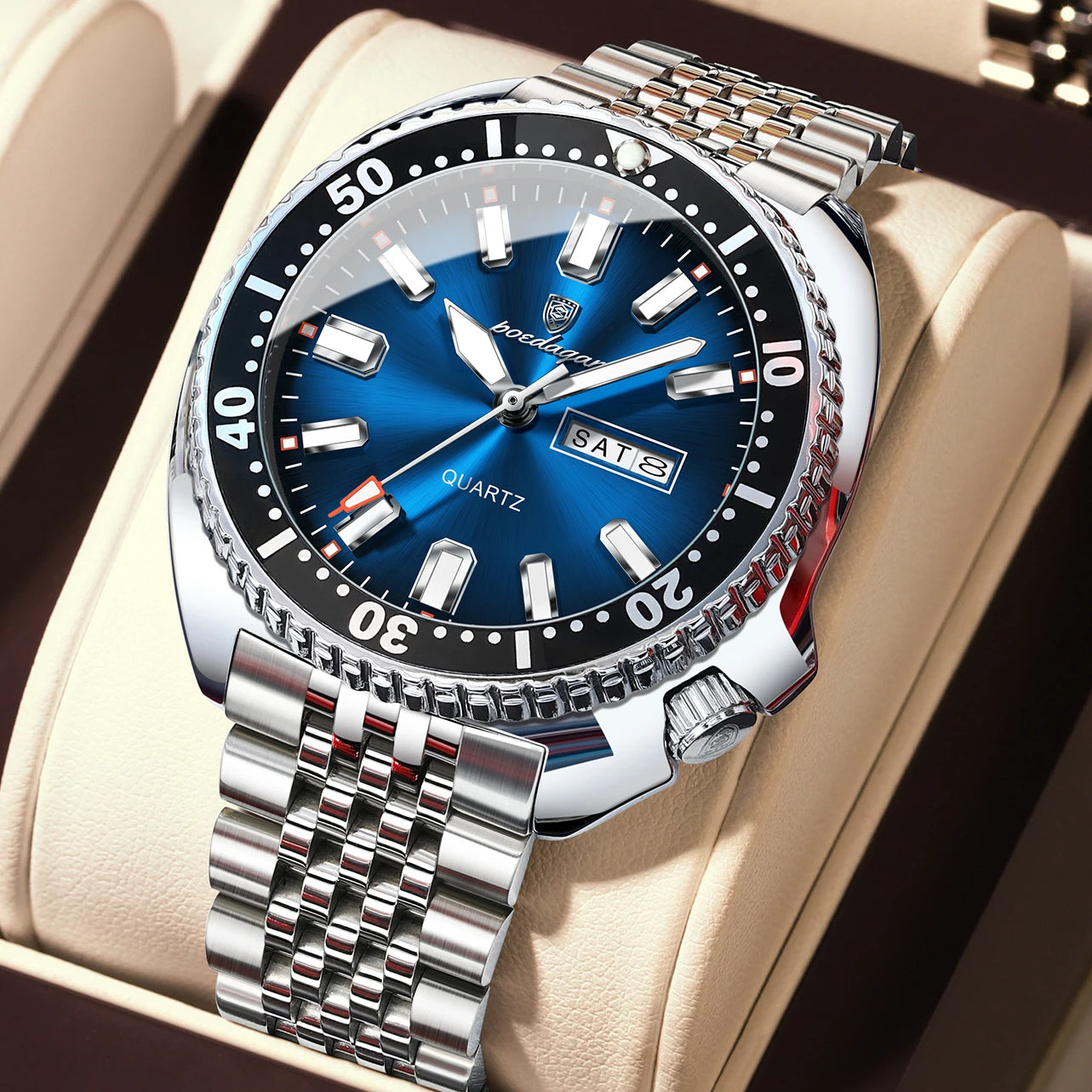 Voltex Pro Business Watch – Stainless Steel, Waterproof, Luminous Dial