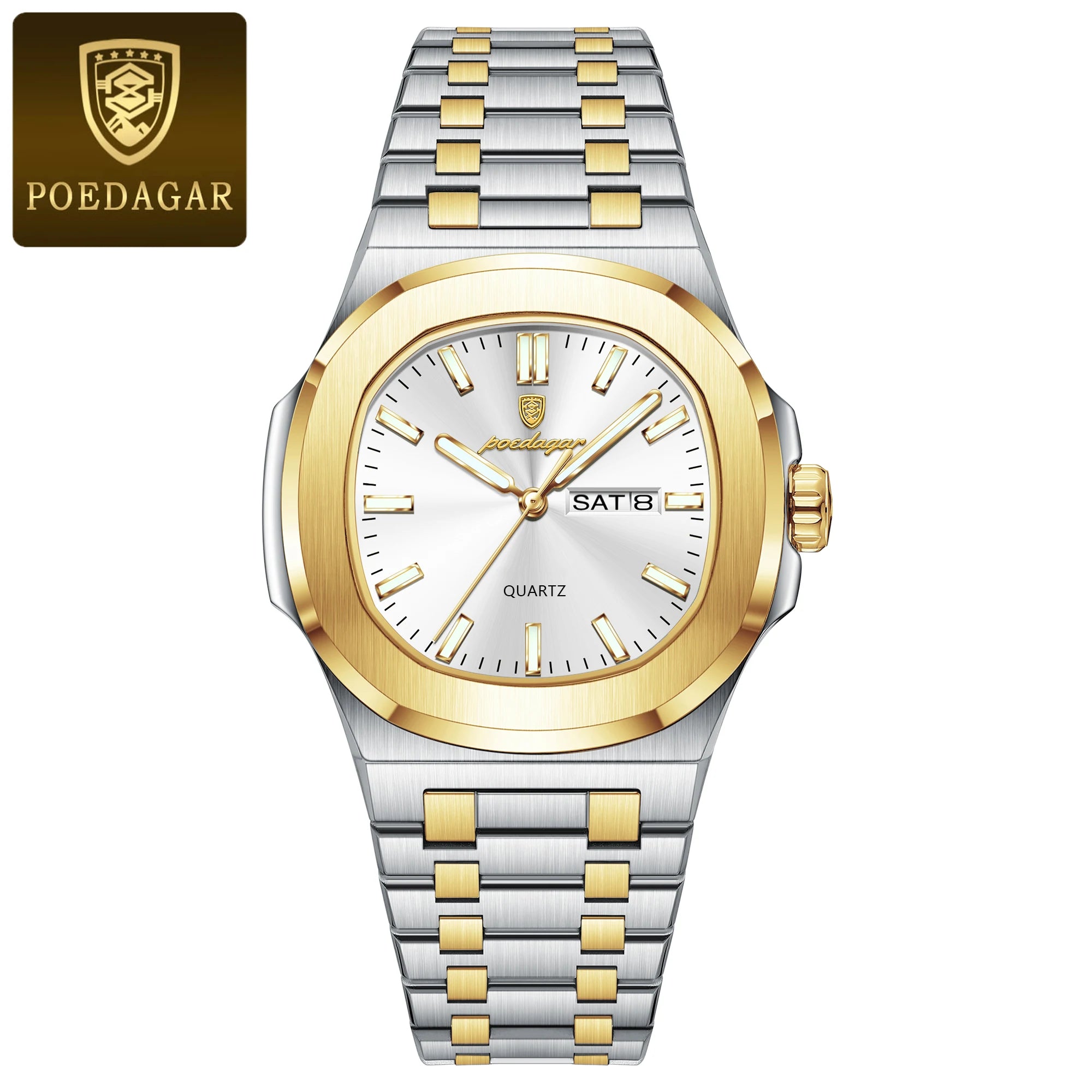 Voltex Classic Square Watch – Bold Design, Waterproof, Luminous