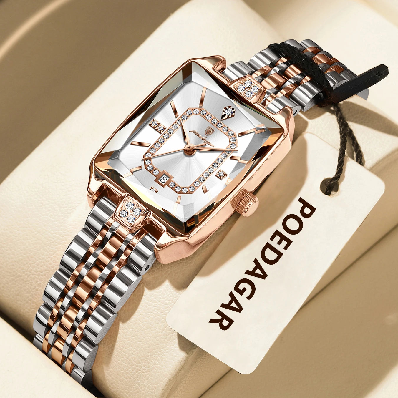 Voltex Élégance Ladies Watch – Date Display, Waterproof, Quartz