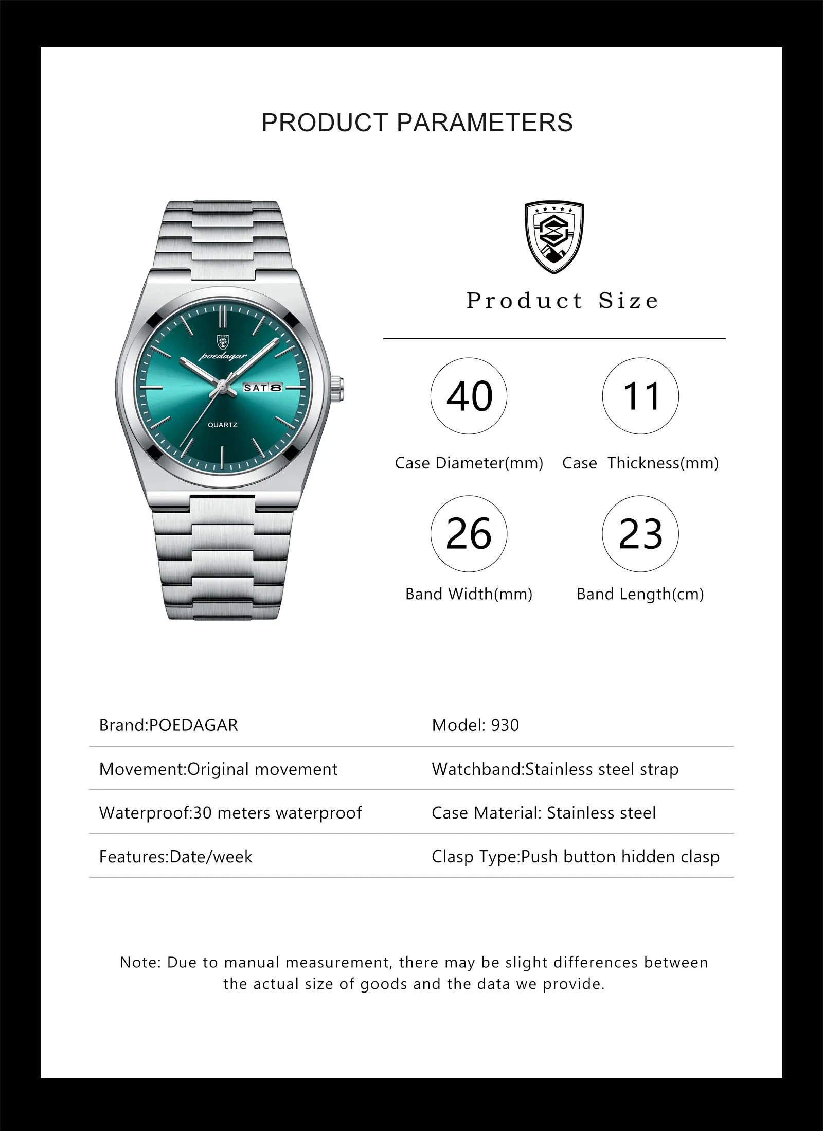 Voltex Signature Stainless Watch – Everyday Luxury, Waterproof, Luminous