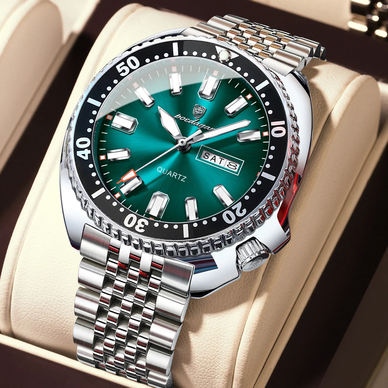 Voltex Pro Business Watch – Stainless Steel, Waterproof, Luminous Dial