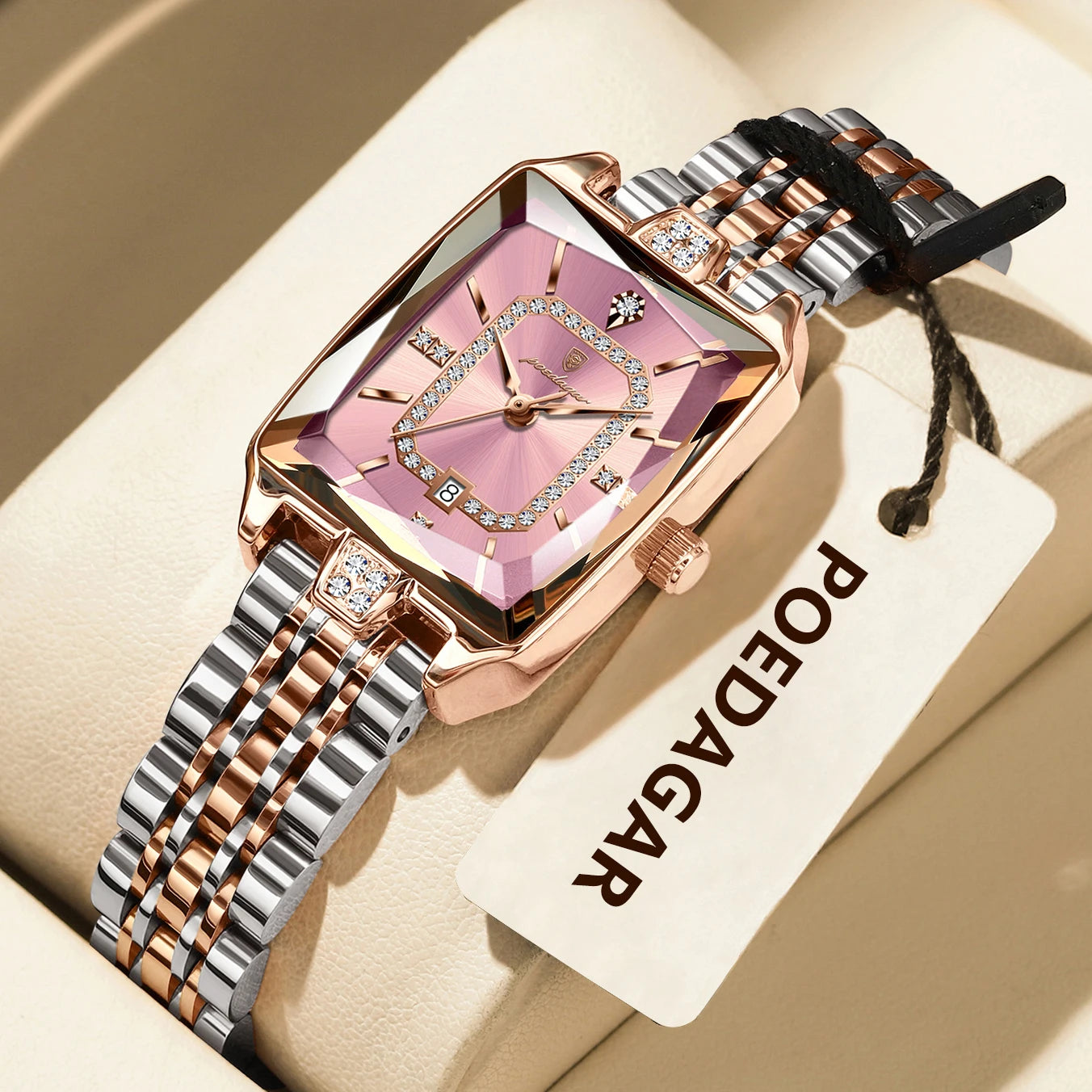 Voltex Élégance Ladies Watch – Date Display, Waterproof, Quartz