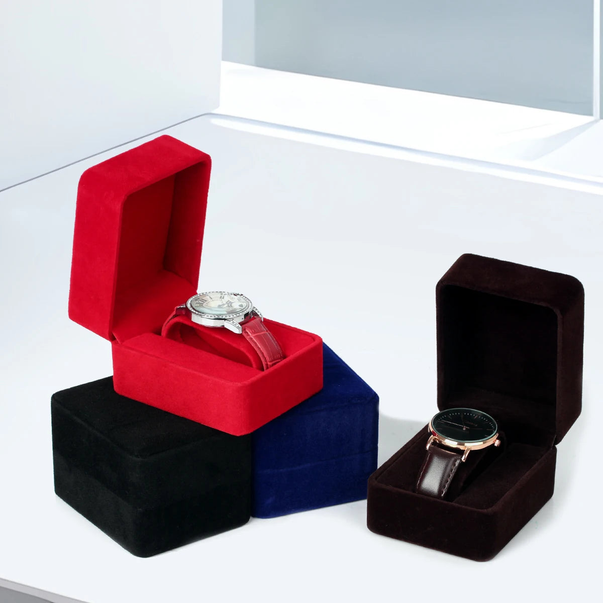 Voltex Velvet Watch Box – Premium Storage Case