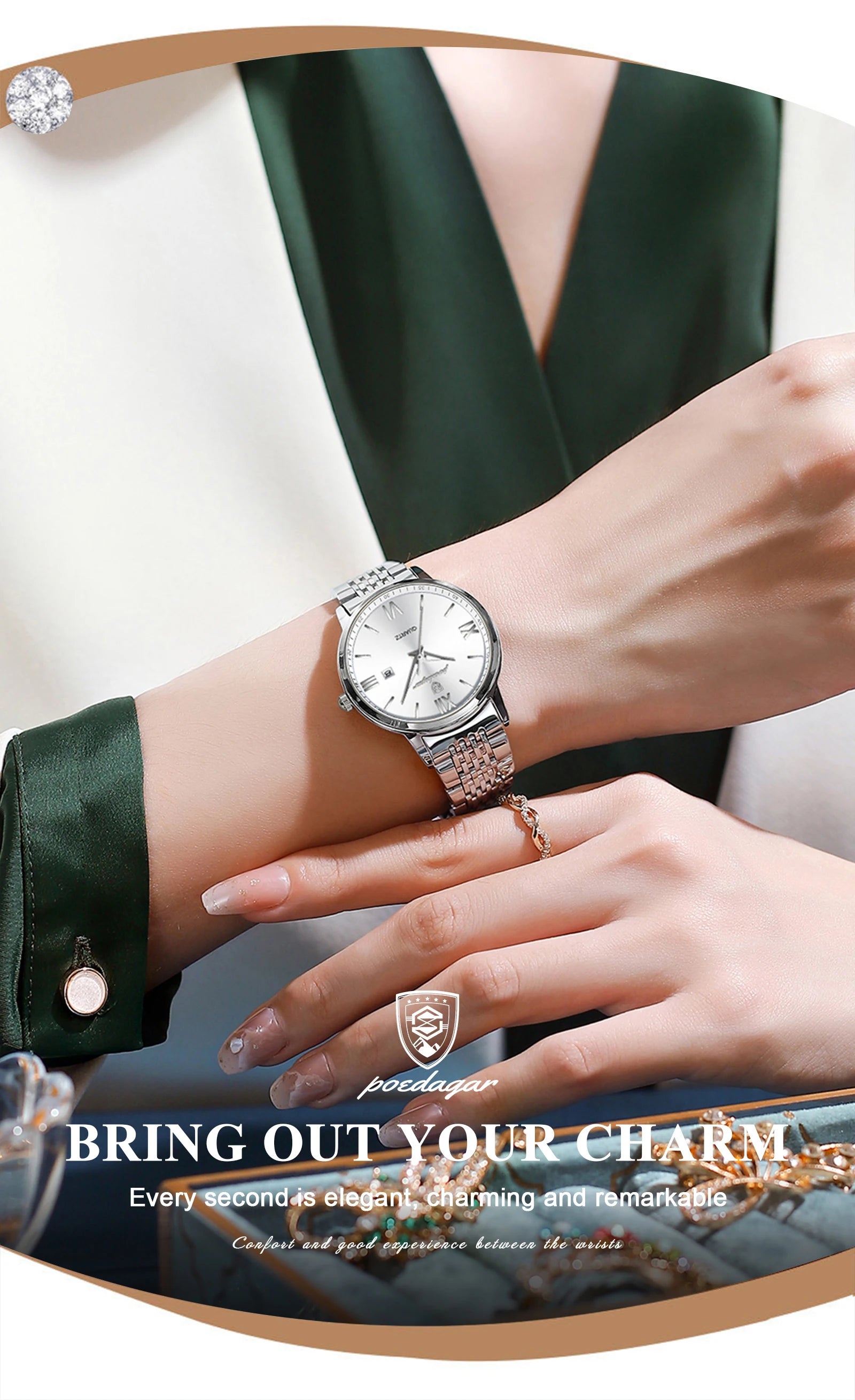 Voltex Finesse Ladies Watch – Slim Design, Luminous, Waterproof