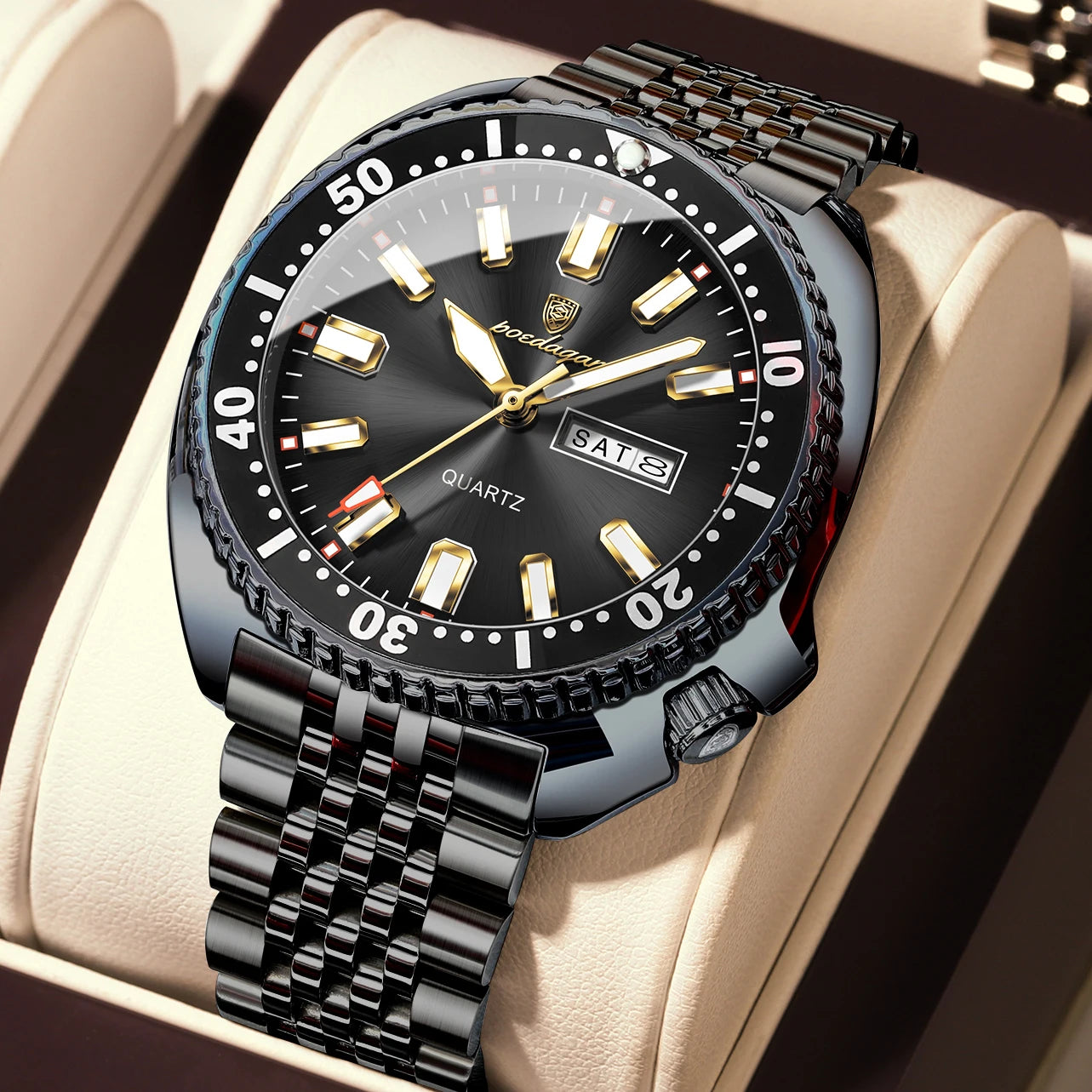 Voltex Pro Business Watch – Stainless Steel, Waterproof, Luminous Dial