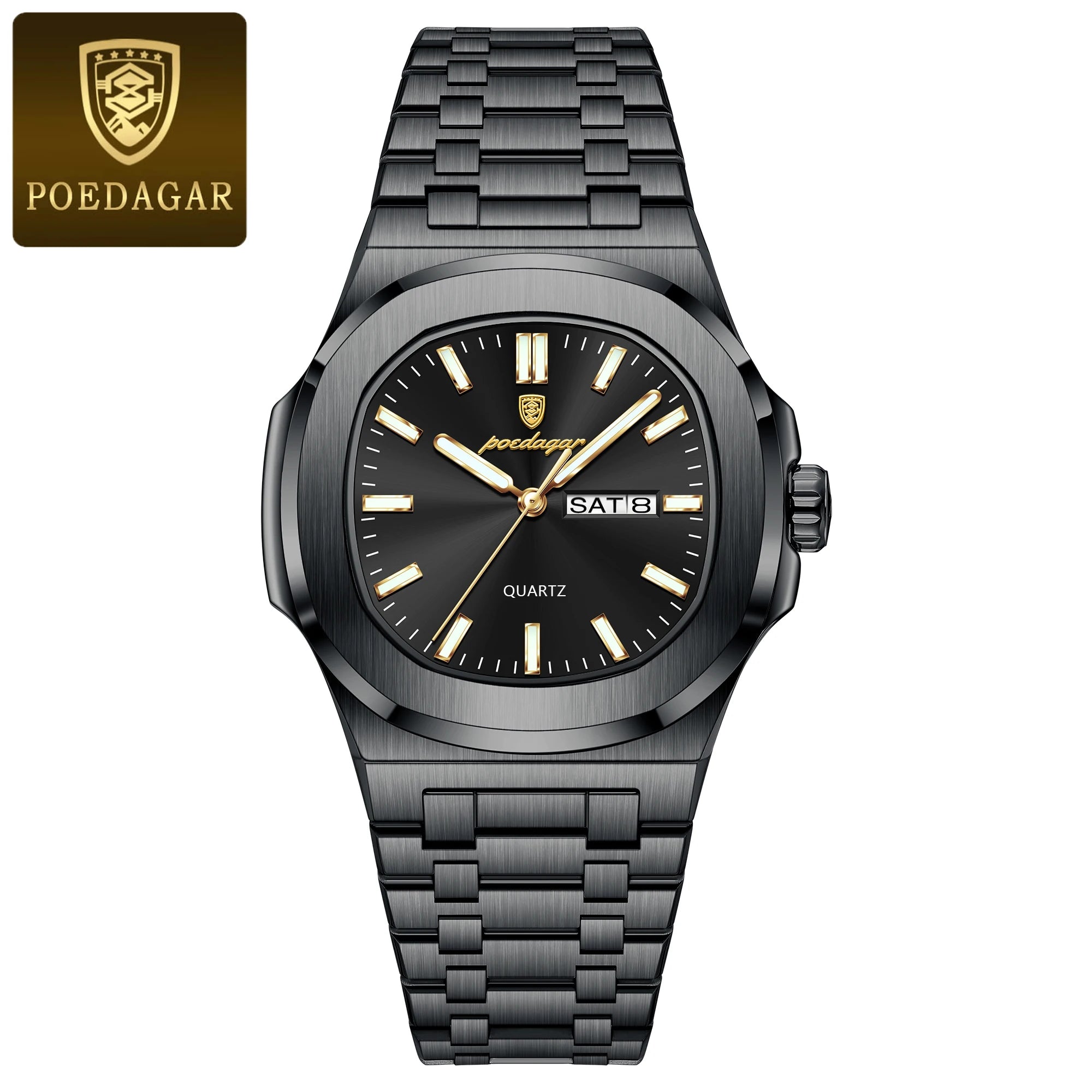 Voltex Classic Square Watch – Bold Design, Waterproof, Luminous