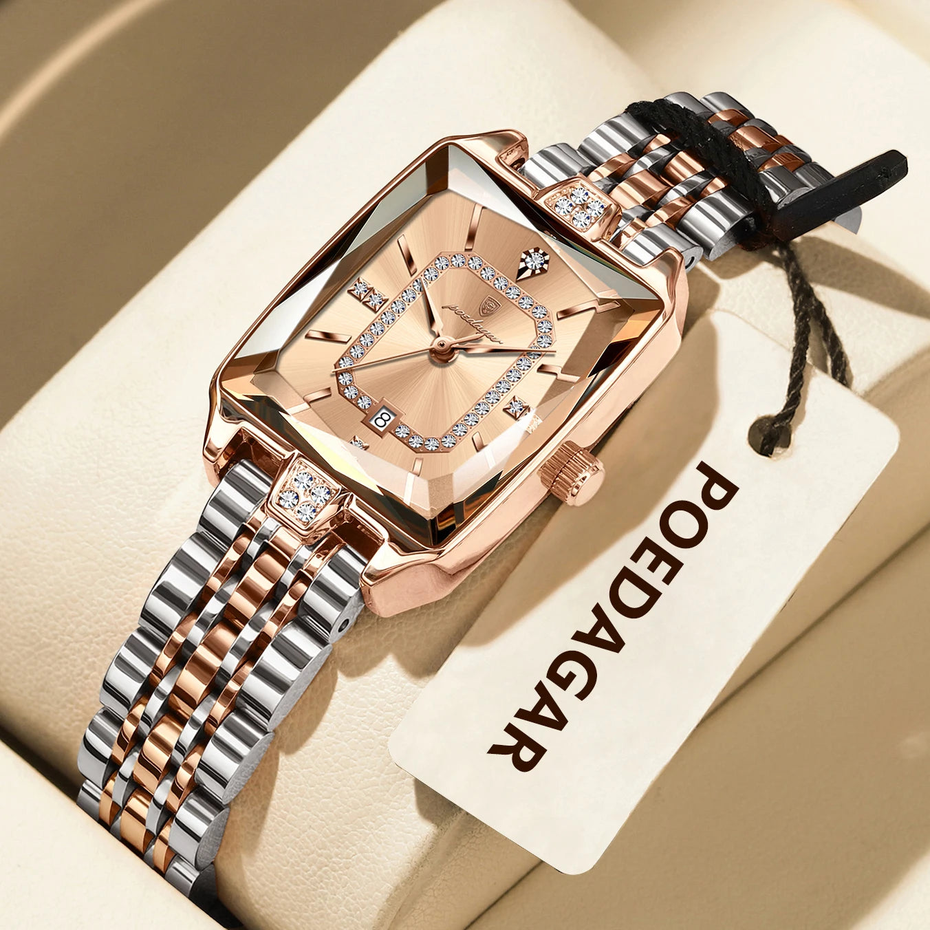 Voltex Élégance Ladies Watch – Date Display, Waterproof, Quartz