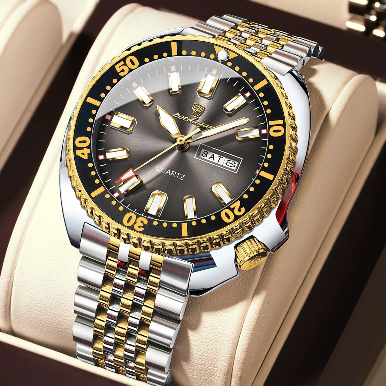 Voltex Pro Business Watch – Stainless Steel, Waterproof, Luminous Dial
