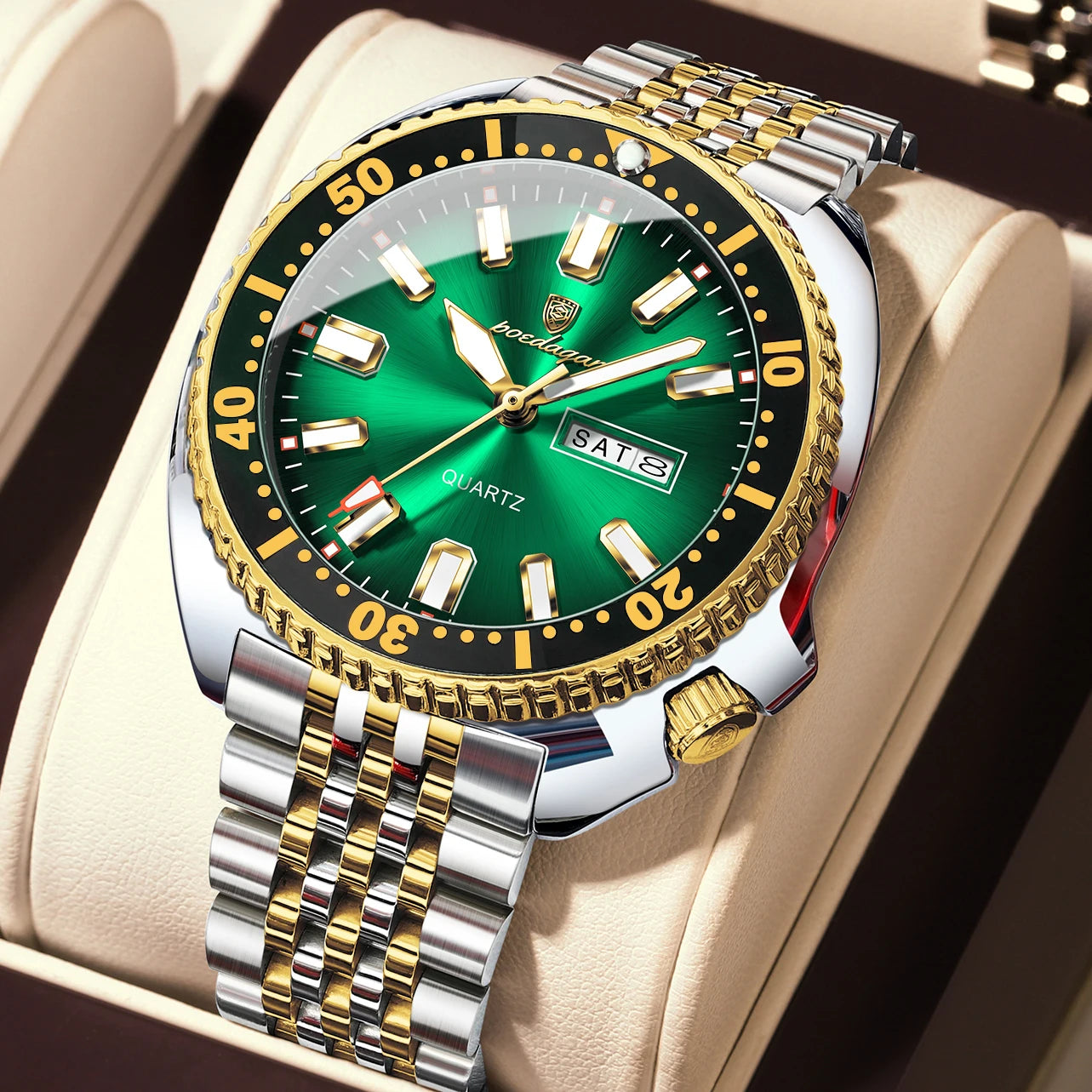 Voltex Pro Business Watch – Stainless Steel, Waterproof, Luminous Dial