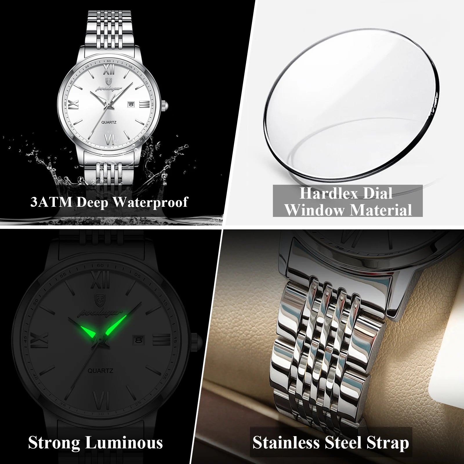 Voltex Finesse Ladies Watch – Slim Design, Luminous, Waterproof