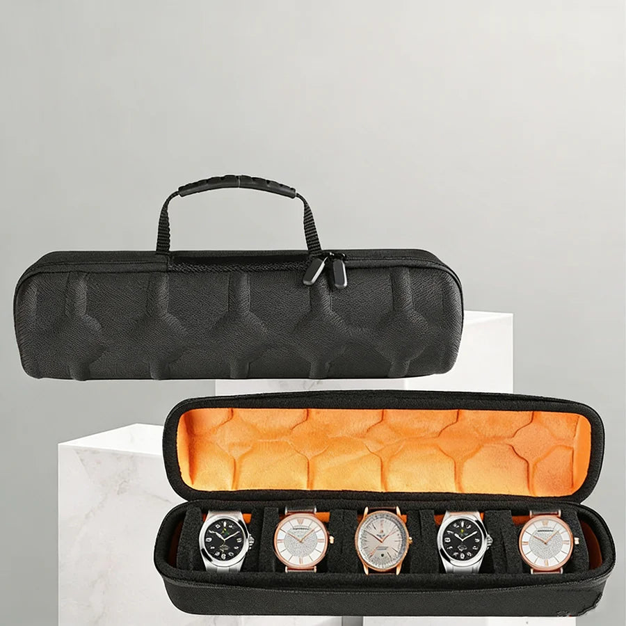 Voltex 5-Slot Watch Organiser – Travel & Display Case