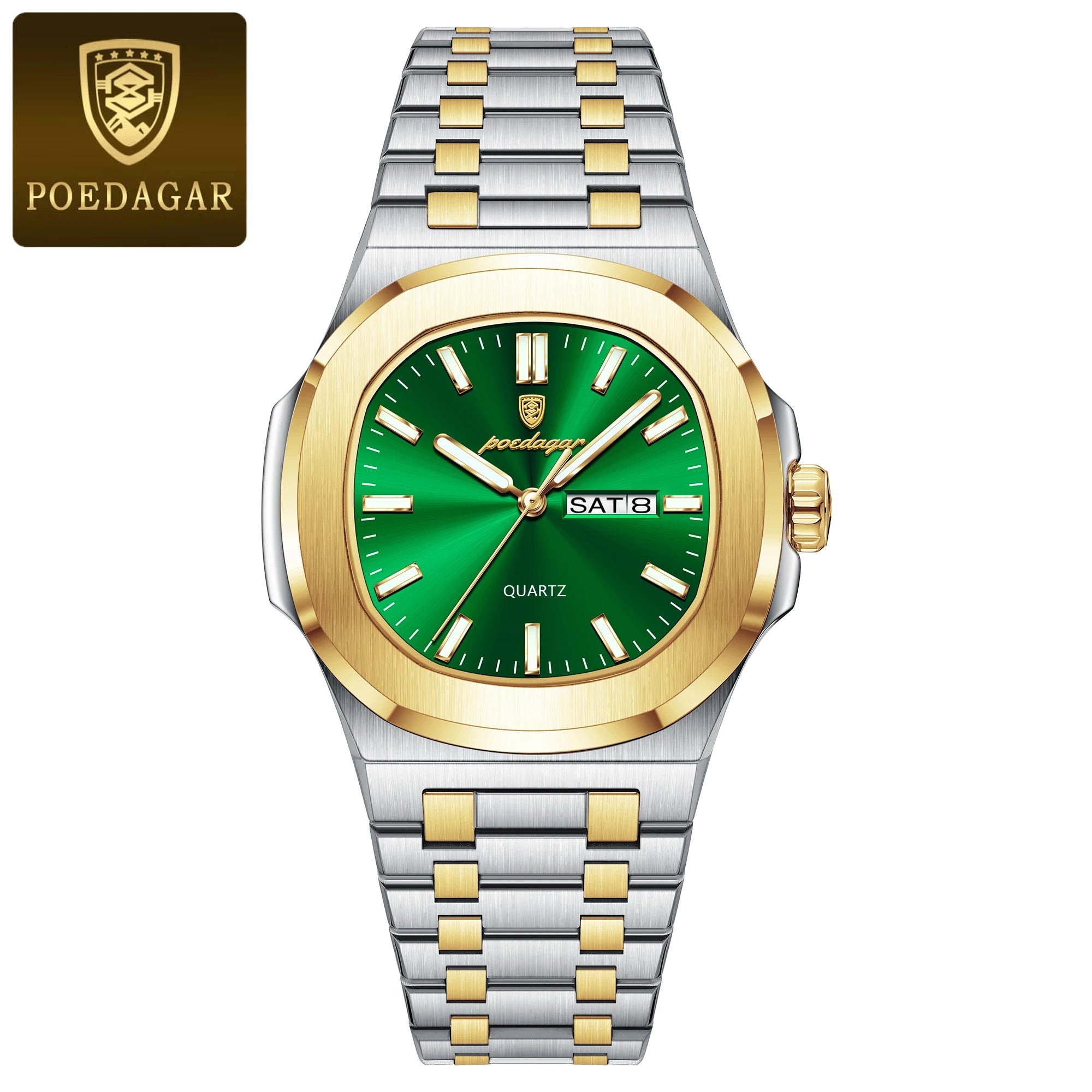 Voltex Classic Square Watch – Bold Design, Waterproof, Luminous