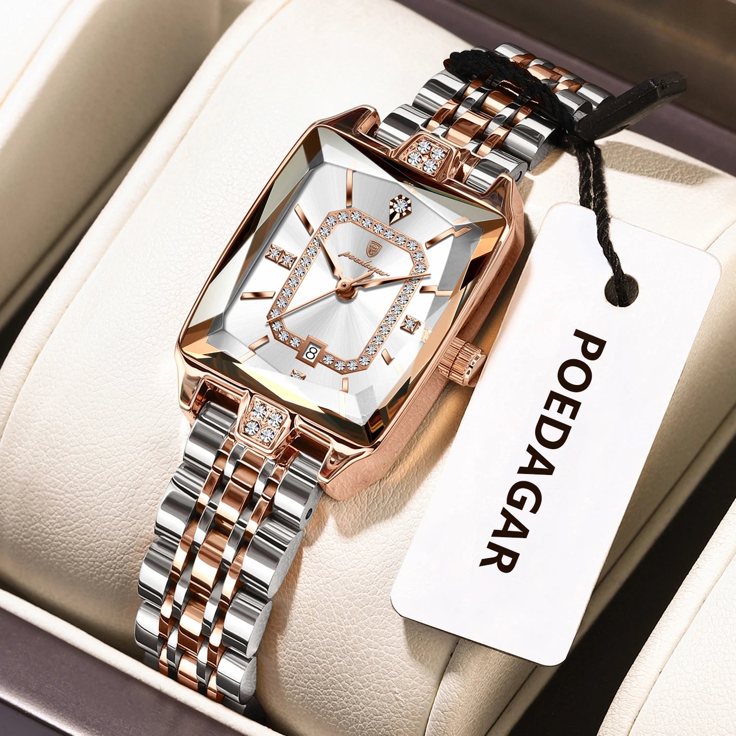 Voltex Élégance Ladies Watch – Date Display, Waterproof, Quartz