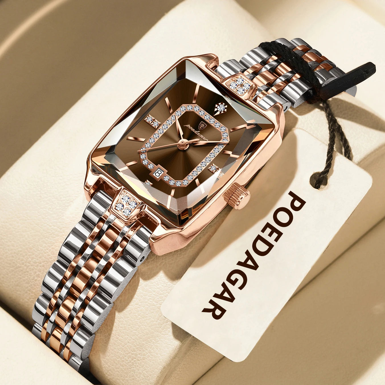 Voltex Élégance Ladies Watch – Date Display, Waterproof, Quartz