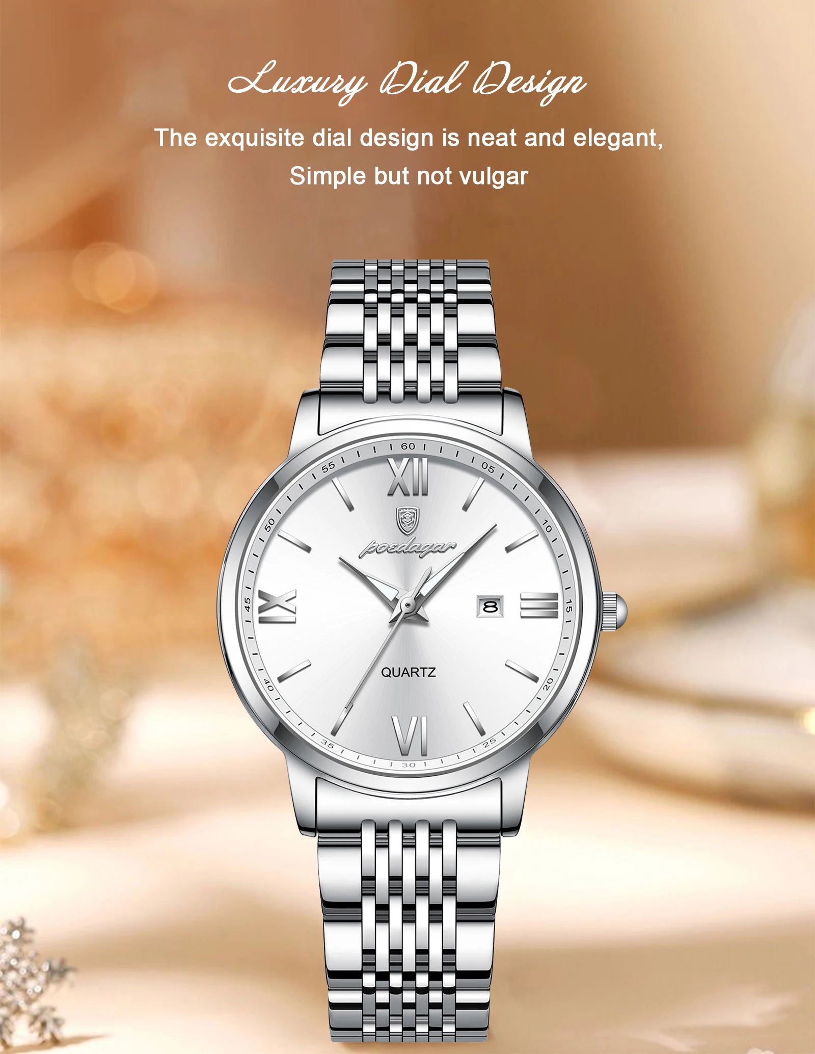 Voltex Finesse Ladies Watch – Slim Design, Luminous, Waterproof
