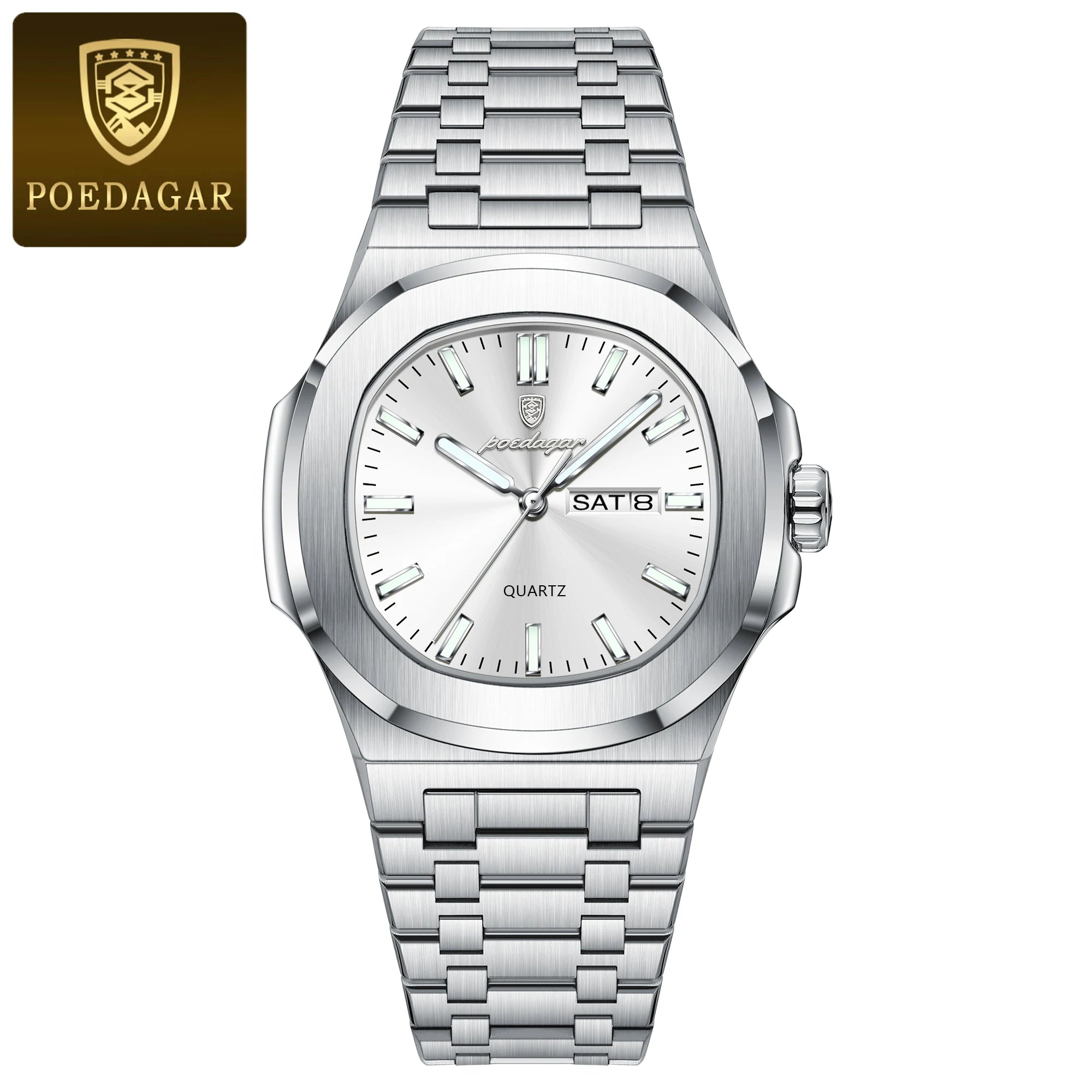 Voltex Classic Square Watch – Bold Design, Waterproof, Luminous