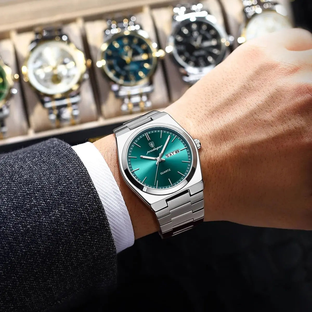 Voltex Signature Stainless Watch – Everyday Luxury, Waterproof, Luminous