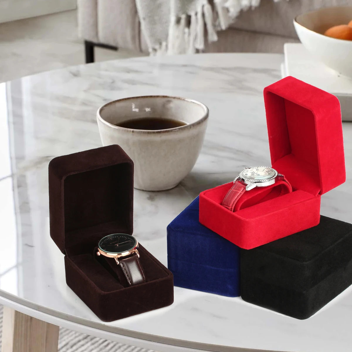 Voltex Velvet Watch Box – Premium Storage Case