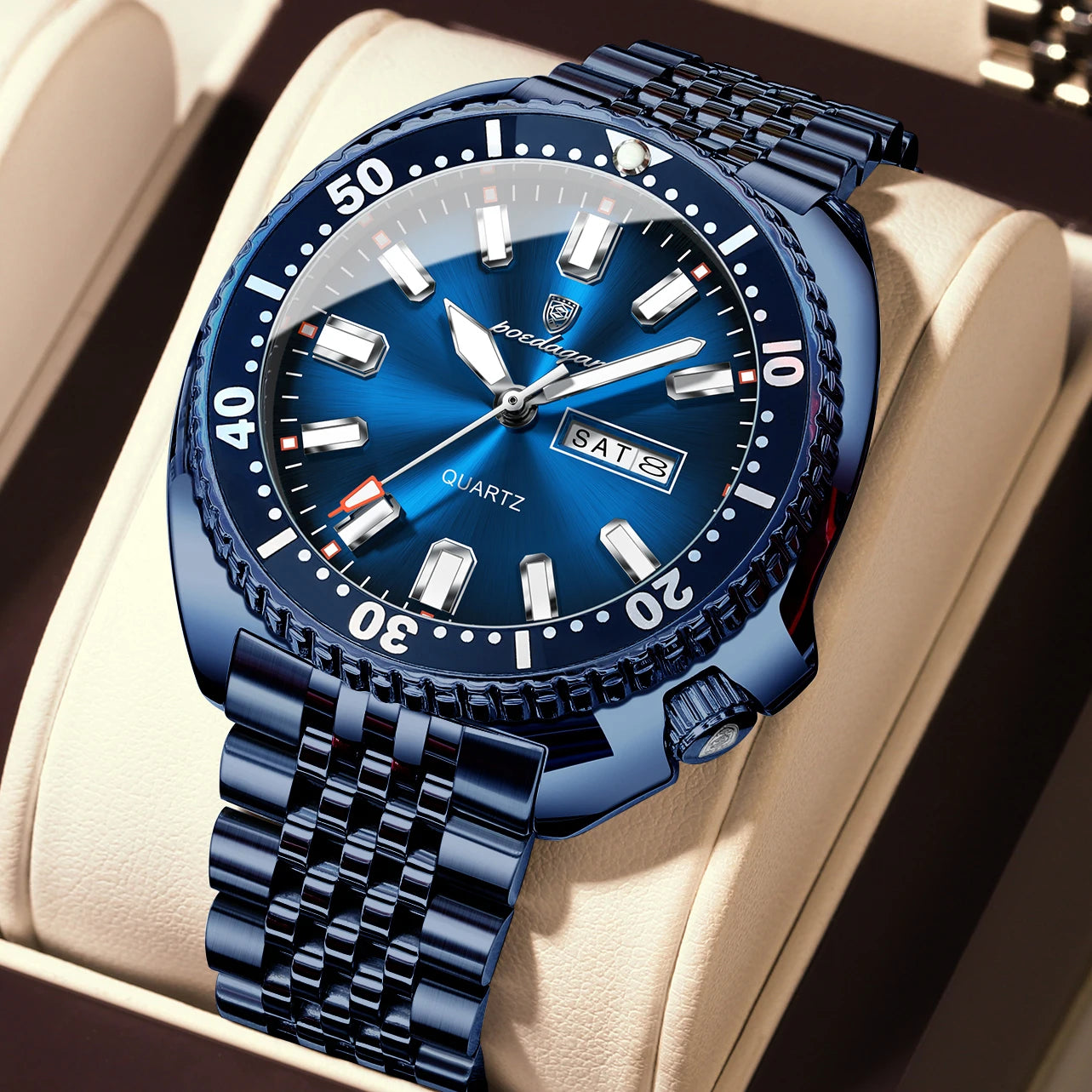 Voltex Pro Business Watch – Stainless Steel, Waterproof, Luminous Dial