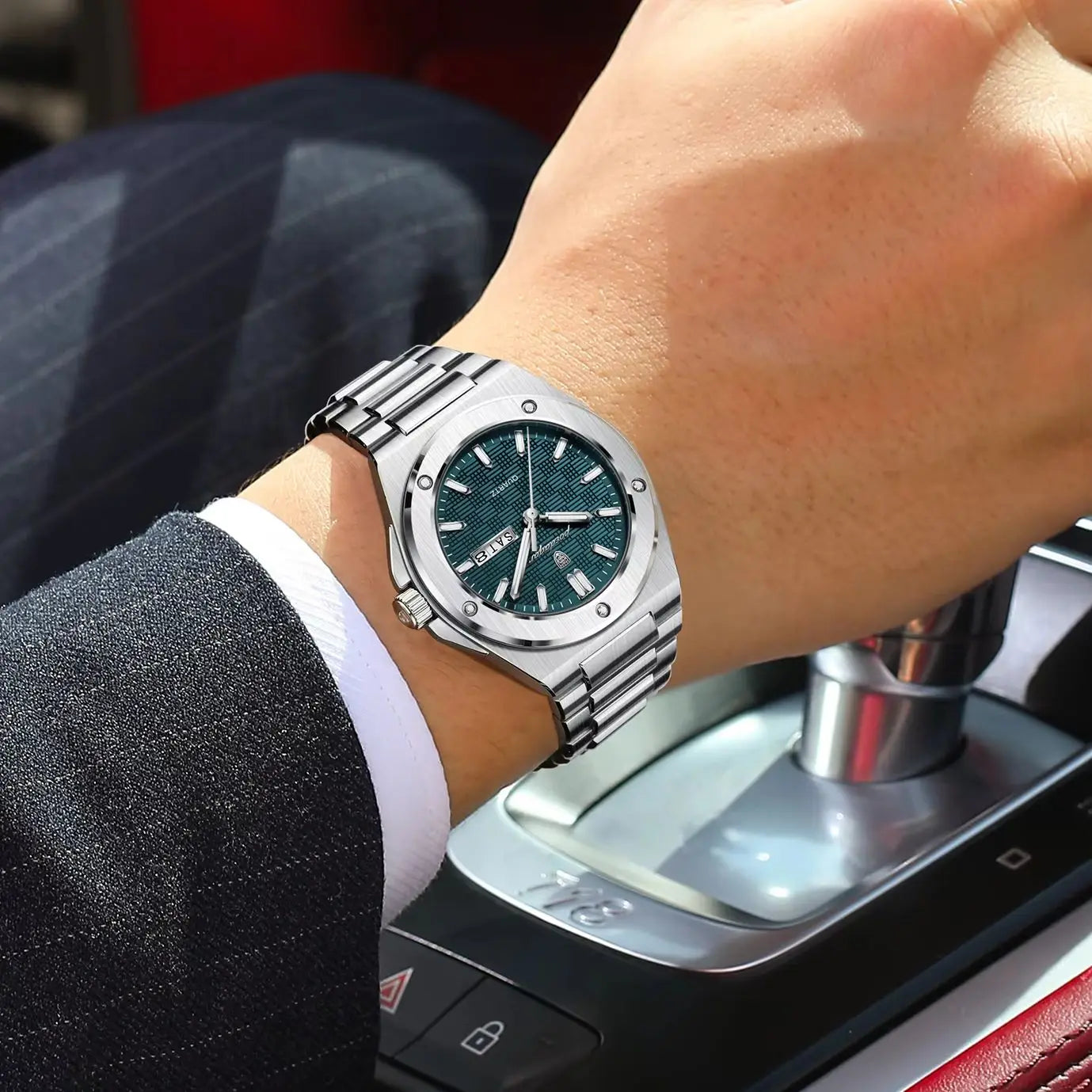 Voltex Elite Quartz Watch – Luxury Dial, Luminous, Waterproof