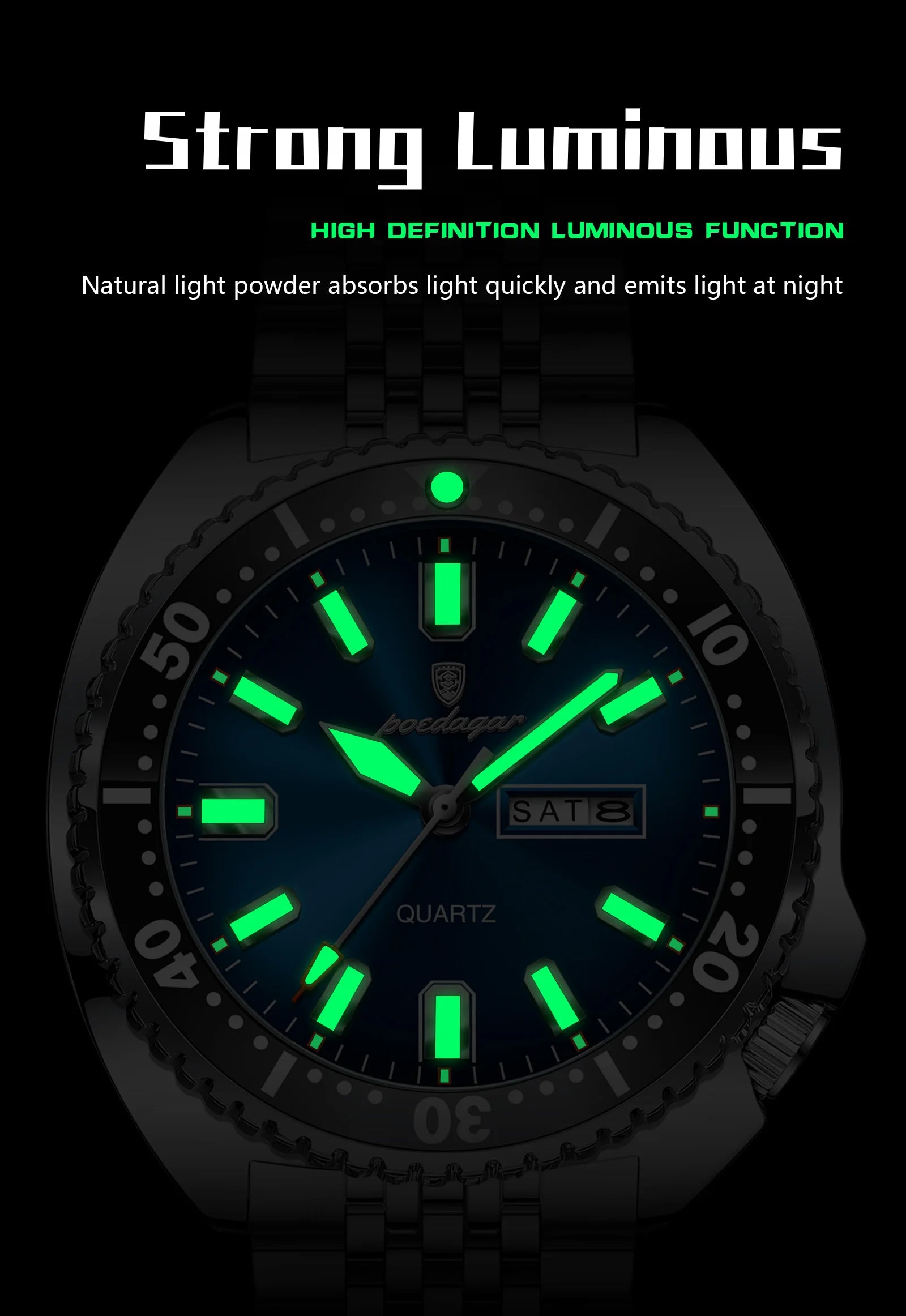 Voltex Pro Business Watch – Stainless Steel, Waterproof, Luminous Dial