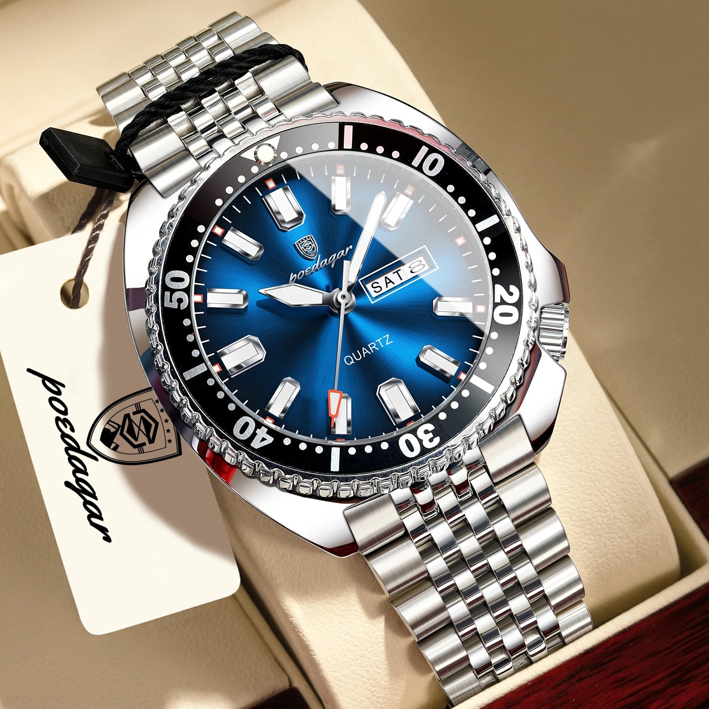 Voltex Pro Business Watch – Stainless Steel, Waterproof, Luminous Dial