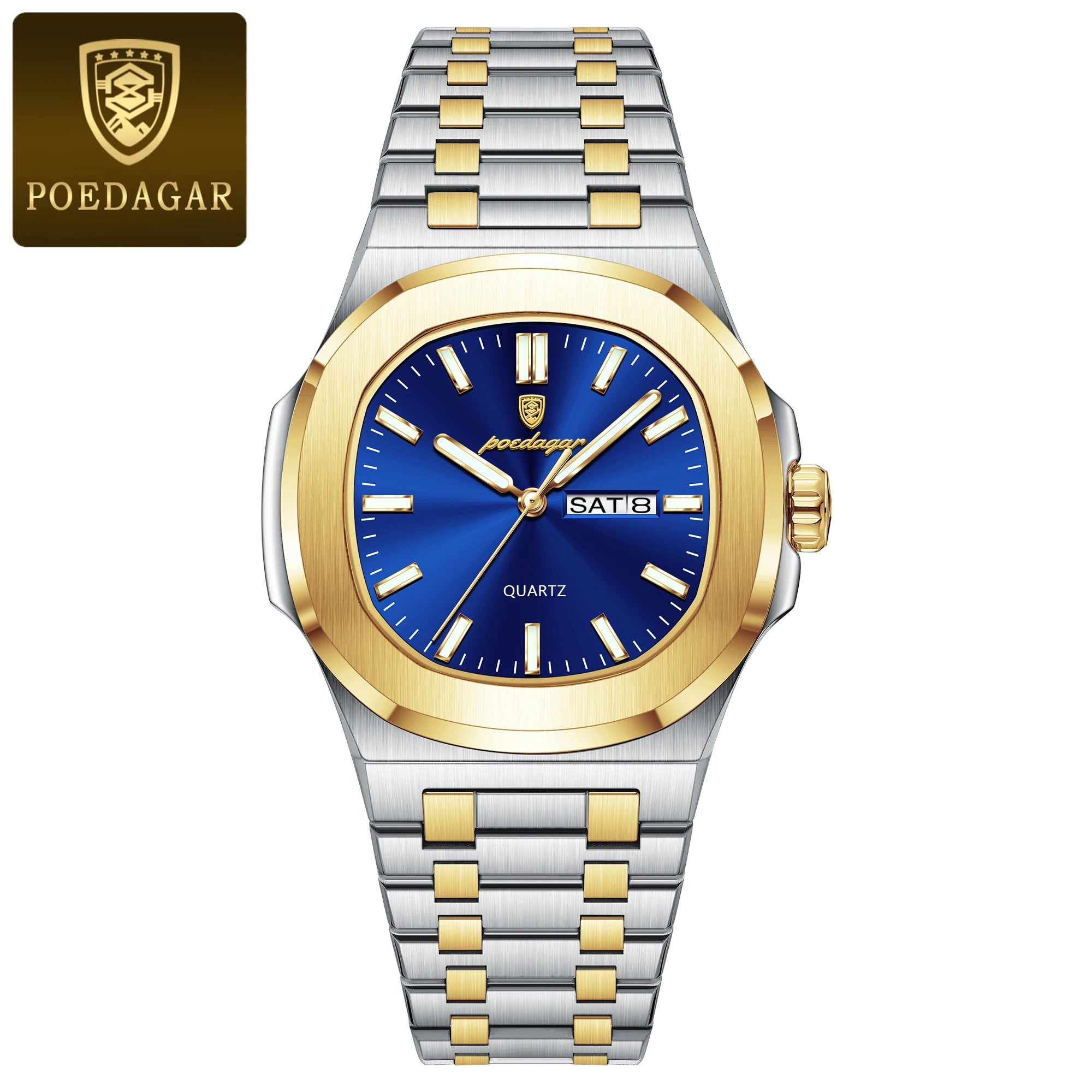 Voltex Classic Square Watch – Bold Design, Waterproof, Luminous