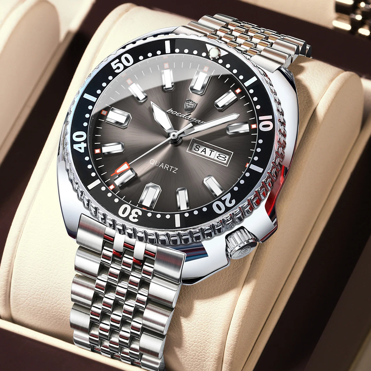 Voltex Pro Business Watch – Stainless Steel, Waterproof, Luminous Dial